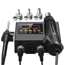 8586 Soldering Station Digital Display 2 in 1 Hot Air Guns Soldering Rework