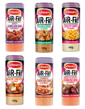 Schwartz Air Fryer Cheezy Chips, Vegetable 125g & Bangin Chicken Seasoning X 3
