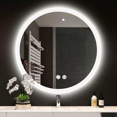 Round led bathroom mirror - led,