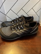 Merrell Sonic Glove Men's Barefoot Running Shoes Size 8 Gradient Black Vibram