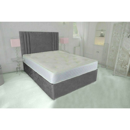 Crushed velvet divan bed base - crushed,