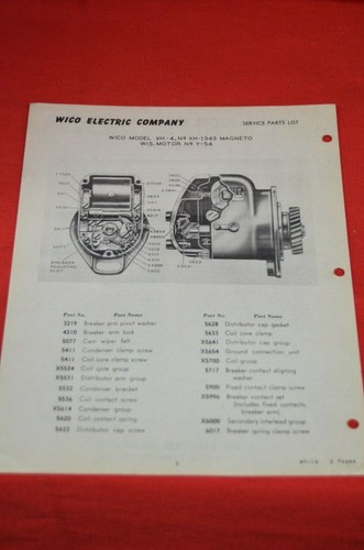 Vtg wico model magneto - wico, xh-4