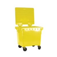 Wheelie bin with - bin, lid