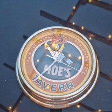 Vintage Simpsons,  Moes Tavern Wall Clock. Working. Age Related Marks