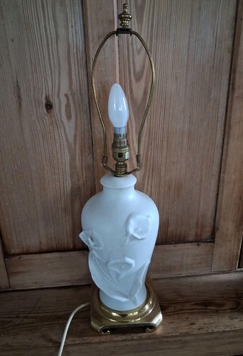 Table lamp crescent brass - ,