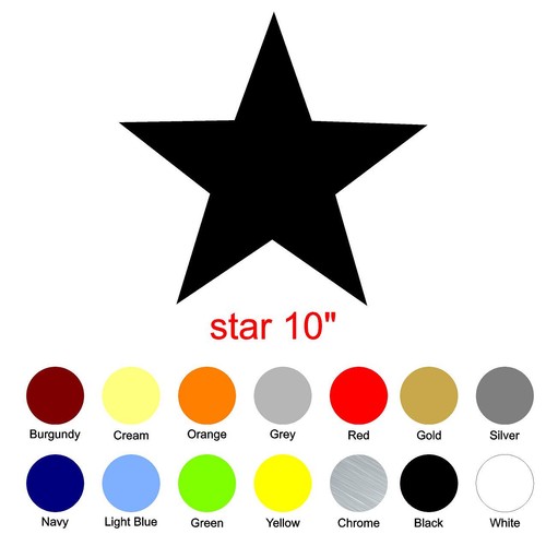 Star sticker classic - 10",