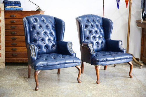 Vintage wingback chairs - vintage,