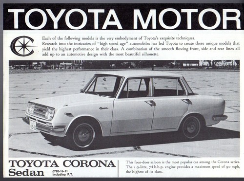 Toyota corona 1965 uk - toyota,