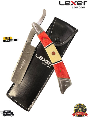 Luxury damascus steel straight - luxury,