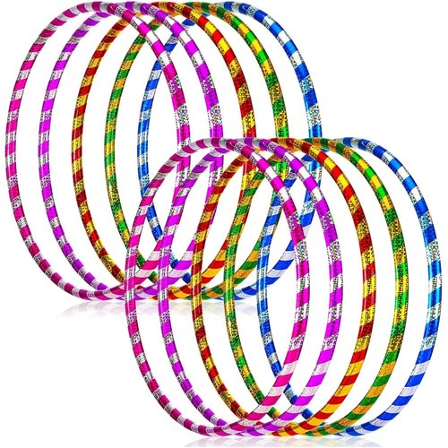 Colorful glitter hula - hula, hoops