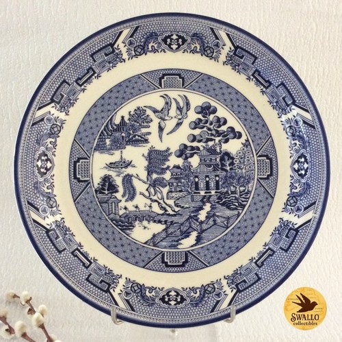 Vintage arklow blue willow - arklow,