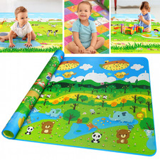 Large Baby Play Mat Kids Double Sided Crawl Educational Picnic Carpet 200x180cm