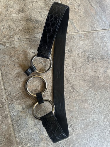 Prada belt crocodile leather - crocodile,