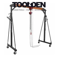 Sealey SG1000KITG Portable Adjustable Gantry Crane with Geared Trolley Combo 1 T