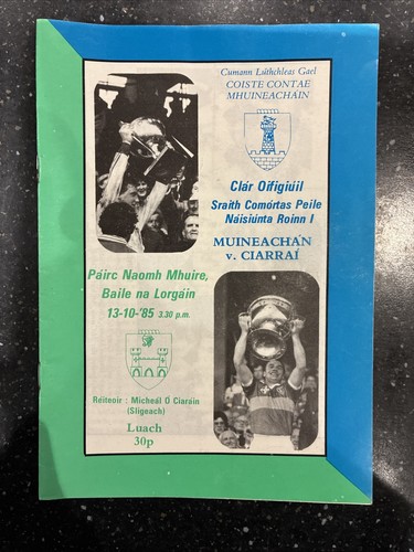 Gaa programme 1985 nfl - 1985,