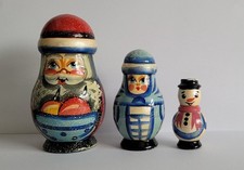 Christmas Russian Dolls Set of