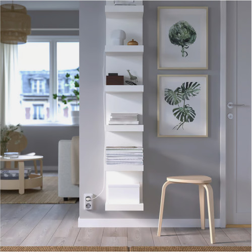 Ikea white wall shelf unit - shelf,