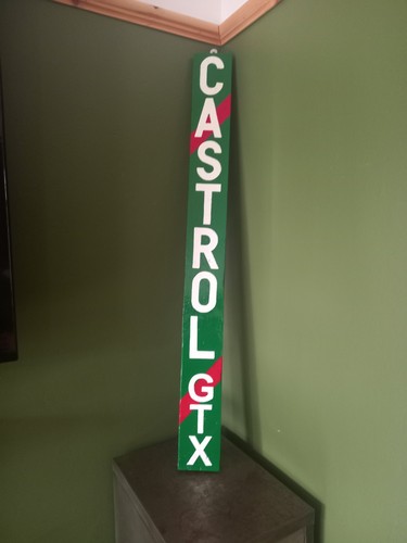 Hand painted castrol gtx - hand, sign