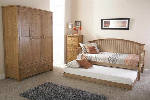 Oak daybed and trundle wood - oak,