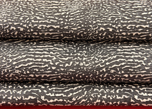 Black white texture leather - white,