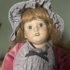 19" Armand Marseilles A.M DEP  Vintage Doll Cloth Body, Model 1894, Repro