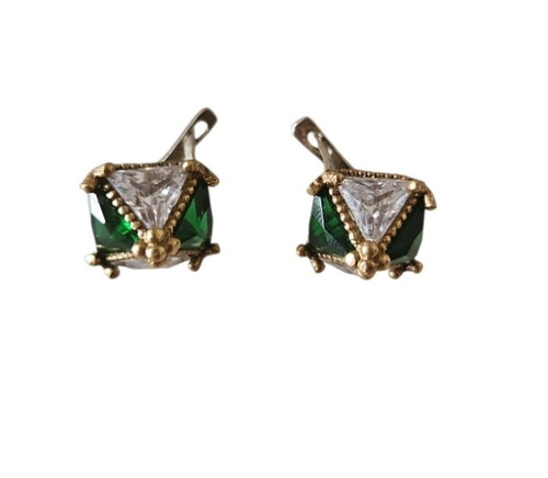 Vintage square earrings - vintage,