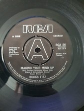 BUCKS FIZZ - MAKING YOUR MIND UP/DON'T STOP -  7" VINYL WITH PAPER SLEEVE (1981)