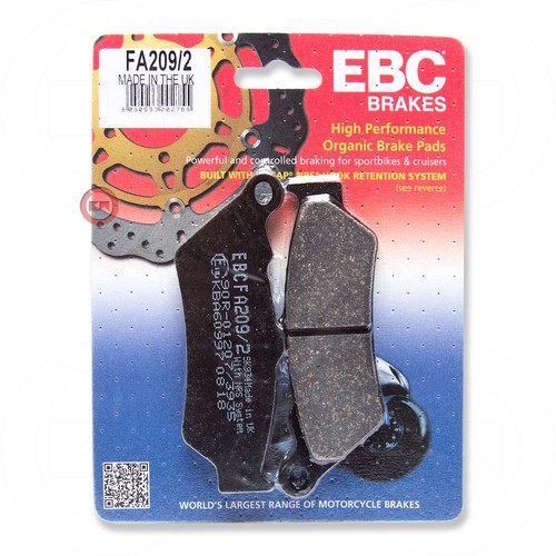 Brake pads front - pads, organic
