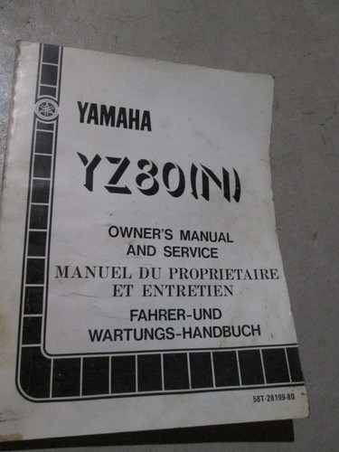 Yamaha 1985 yz80n - , owner's
