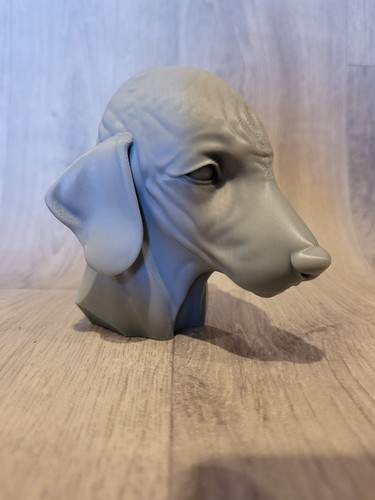 Bedlington terrier bust - bedlington,