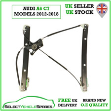 NEW AUDI A6 C7 DRIVERS SIDE RIGHT FRONT WINDOW REGULATOR 2012-2018