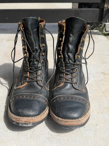 Wesco hendrix navy waxed flesh - wesco,