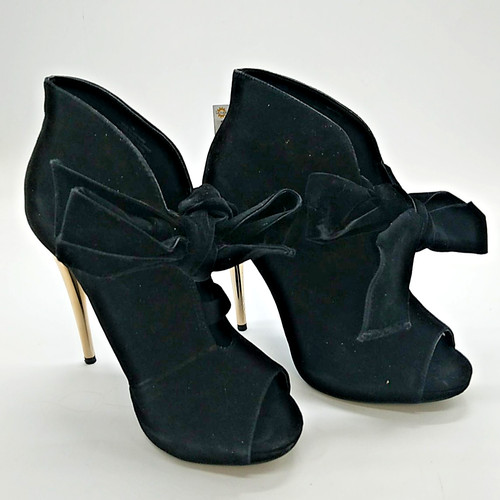 Ladies kurt geiger black suede - black,