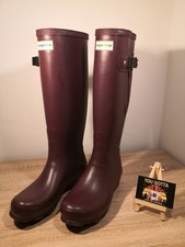 Hunter Wellies Women's UK Size 5 Purple Grape. VGC. Worn Once. See Listing