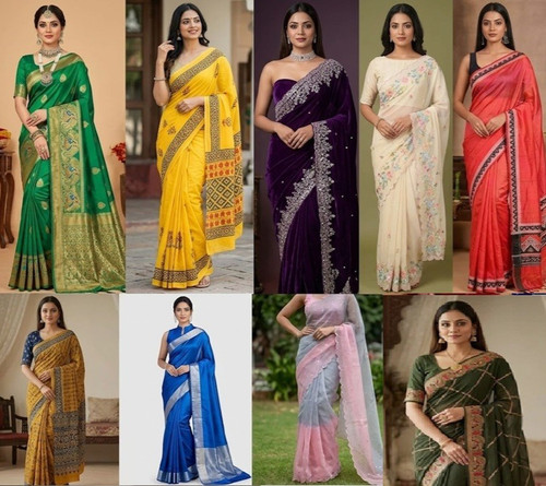 Indian banarasi silk saree - indian,