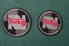 Classic Norton Motorcycle Tank Badge - Iron/Sew on Patch 60mm or 68mm