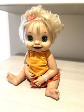 BA1 very Rare Baby Alive Memè Hasbro Face Doll Dress Bambola Vintage