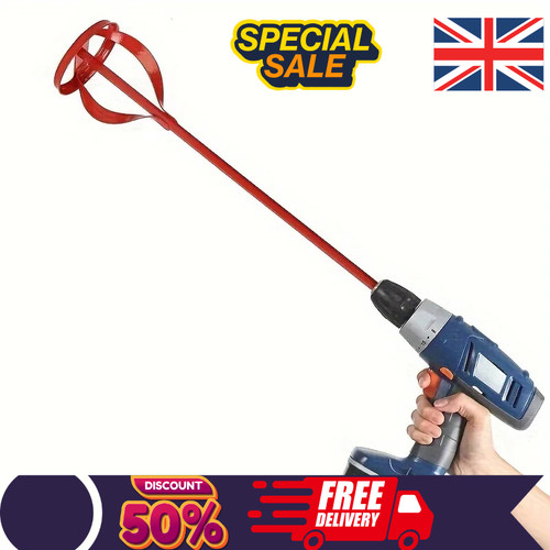 Red drill mixer - mixer, paint