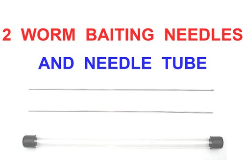 Worm baiting needles - 2, needles+tube