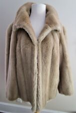 VINTAGE BECAUSE! FAUX FUR COAT BY GINO ROSSI, PRETTY BLONDE, OUTSTANDING! 