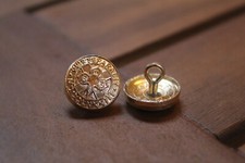 1x Vintage Irish Guards Shamrock Insignia Open Back Button 16mm