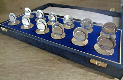 Silver menu holders - silver,