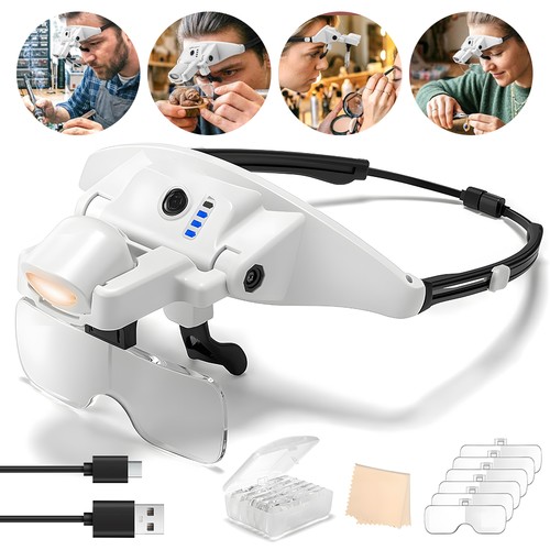 Magnifying glass headband - magnifying,