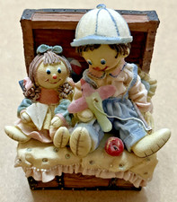 Toy Chest with Rag Dolls by