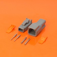 Deutsch DTM Series 2 Pin Way Connector Kit Male & Female DTM06-2S & DTM04-2P