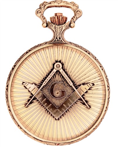 Masonic pocket watch full - pocket,