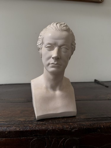 Plaster library bust - library,