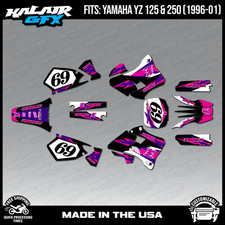 Graphics Kit for Yamaha YZ250 YZ125 YZ 250 (1996-2001) Vintage - MAGENTA-SHIFT