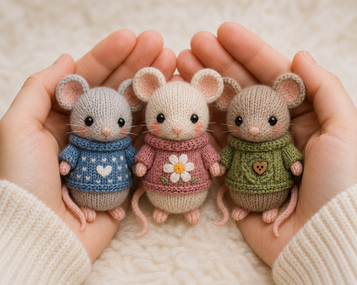 Mice mouse knitting pattern - knitting,