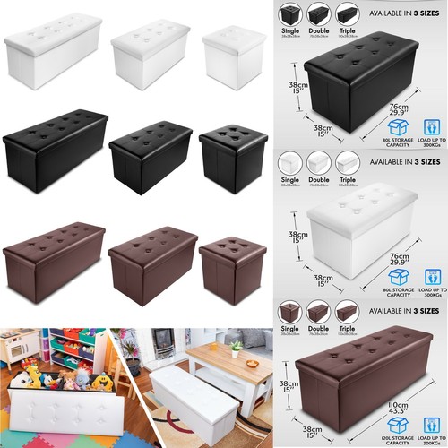 Faux leather folding - leather, storage